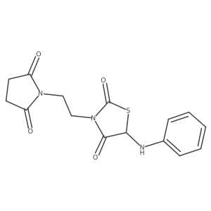 3-(2-(2,5-Dioxopyrrolidin-1-yl)ethyl)-5-(phenylamino)thiazolidine-2,4-dione Structure