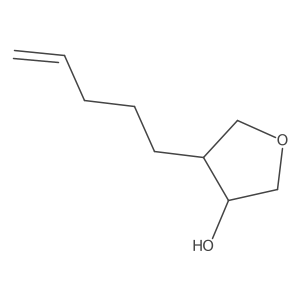 Trans-4-pent-4-en-1-yltetrahydrofuran-3-ol Structure