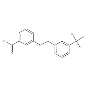 3-{[3-(Trifluoromethyl)benzyl]oxy}benzoic acid Structure