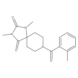 1,3-Dimethyl-8-(2-methylbenzoyl)-1,3,8-triazaspiro[4.5]decane-2,4-dione Structure