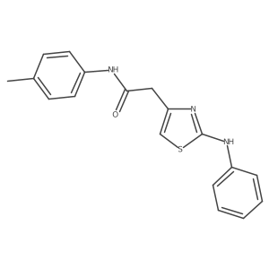 N-(4-methylphenyl)-2-[2-(phenylamino)-1,3-thiazol-4-yl]acetamide Structure