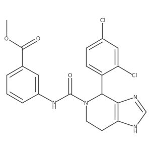 methyl 3-({[4-(2,4-dichlorophenyl)-3,4,6,7-tetrahydro-5H-imidazo[4,5-c]pyridin-5-yl]carbonyl}amino)benzoate Structure
