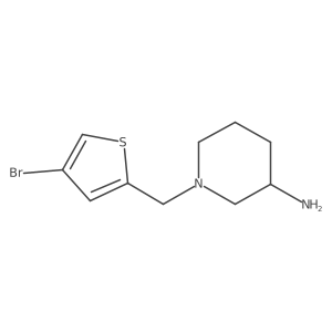 1-[(4-Bromothiophen-2-yl)methyl]piperidin-3-amine结构式