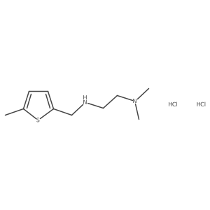 N,N-Dimethyl-N'-[(5-methyl-2-thienyl)methyl]-1,2-ethanediamine dihydrochloride结构式
