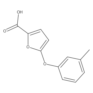 5-(m-Tolyloxy)furan-2-carboxylic acid结构式