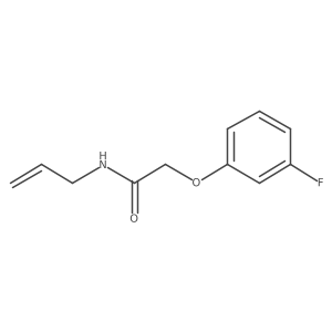 N-allyl-2-(3-fluorophenoxy)acetamide结构式