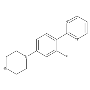 2-(2-Fluoro-4-piperazin-1-yl-phenyl)-pyrimidine结构式