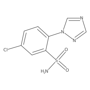 5-chloro-2-(1H-1,2,4-triazol-1-yl)benzene-1-sulfonamide Structure