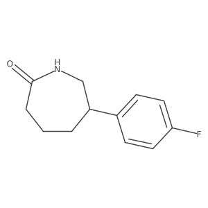 6-(4-Fluorophenyl)azepan-2-one Structure
