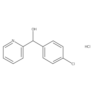 2-Pyridinemethanol,a-(4-chlorophenyl)-,hydrochloride Structure