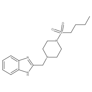 2-{[4-(butane-1-sulfonyl)piperazin-1-yl]methyl}-1H-1,3-benzodiazole Structure