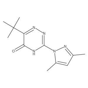 6-(1,1-Dimethylethyl)-3-(3,5-dimethyl-1H-pyrazol-1-yl)-1,2,4-triazin-5(2H)-one Structure