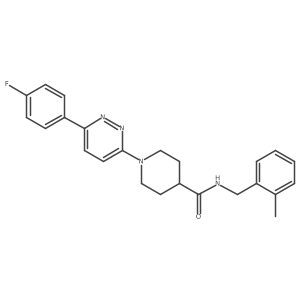 1-[6-(4-fluorophenyl)pyridazin-3-yl]-N-(2-methylbenzyl)piperidine-4-carboxamide结构式
