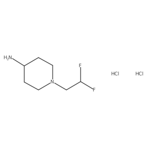 1-(2,2-Difluoroethyl)piperidin-4-amine dihydrochloride结构式