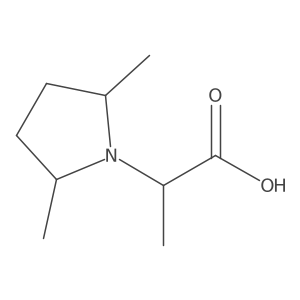 2-(2,5-Dimethylpyrrolidin-1-yl)propanoic acid Structure