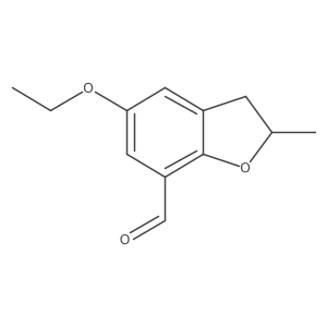 5-Ethoxy-2-methyl-2,3-dihydro-1-benzofuran-7-carbaldehyde结构式