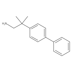 2-Methyl-2-(4-phenylphenyl)propan-1-amine结构式