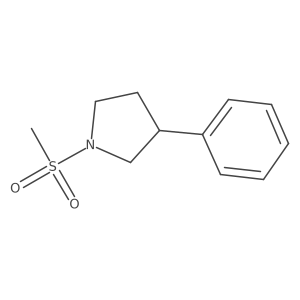 1-(Methylsulfonyl)-3-phenylpyrrolidine结构式