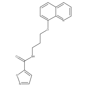 N-(3-(quinolin-8-yloxy)propyl)isoxazole-5-carboxamide结构式