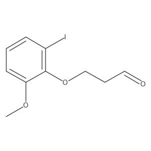 3-(2-Iodo-6-methoxyphenoxy)propanal Structure