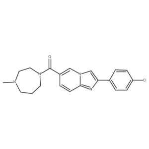 [2-(4-Chlorophenyl)imidazo[1,2-a]pyridin-6-yl](hexahydro-4-methyl-1H-1,4-diazepin-1-yl)methanone结构式