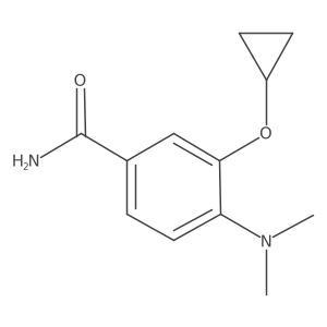 3-Cyclopropoxy-4-(dimethylamino)benzamide Structure