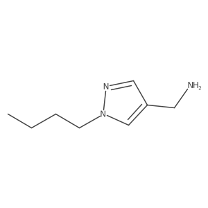 (1-butyl-1H-pyrazol-4-yl)methanamine结构式