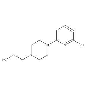2-[4-(2-Chloropyrimidin-4-yl)piperazin-1-yl]ethan-1-ol结构式