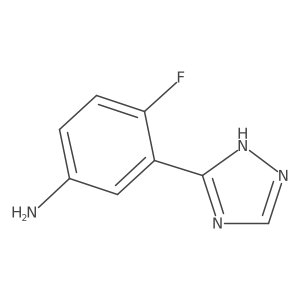 4-fluoro-3-(1H-1,2,4-triazol-3-yl)aniline Structure