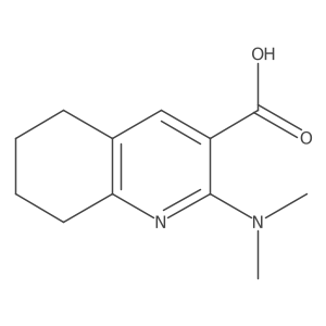 2-(Dimethylamino)-5,6,7,8-tetrahydroquinoline-3-carboxylic acid结构式
