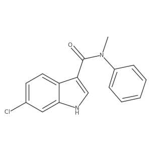 6-Chloro-N-methyl-N-phenyl-1H-indole-3-carboxamide Structure