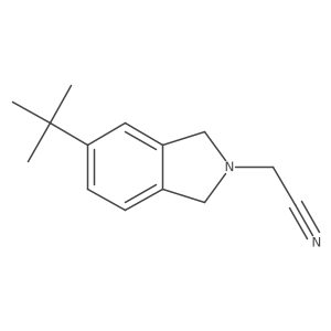 2H-Isoindole-2-acetonitrile, 5-(1,1-dimethylethyl)-1,3-dihydro-结构式