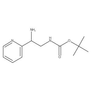 tert-butyl N-[2-amino-2-(pyridin-2-yl)ethyl]carbamate Structure