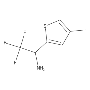 2,2,2-Trifluoro-1-(4-methylthiophen-2-yl)ethan-1-amine Structure