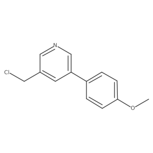 3-(Chloromethyl)-5-(4-methoxyphenyl)pyridine Structure