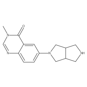 6-(hexahydropyrrolo[3,4-c]pyrrol-2(1H)-yl)-3-methylquinazolin-4(3H)-one结构式