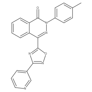 2-(4-methylphenyl)-4-(3-pyridin-3-yl-1,2,4-oxadiazol-5-yl)phthalazin-1(2H)-one Structure