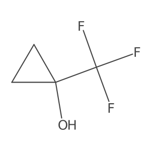 1-(Trifluoromethyl)cyclopropan-1-ol Structure