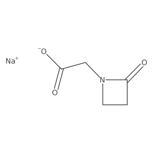 Sodium 2-(2-oxoazetidin-1-yl)acetate Structure