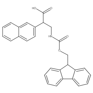 (R,S)-Fmoc-3-amino-2-(naphthalen-2-yl)-propionic acid结构式