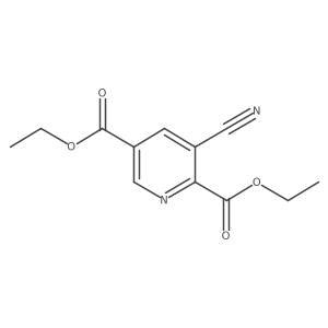 2,5-Diethyl 3-cyanopyridine-2,5-dicarboxylate Structure