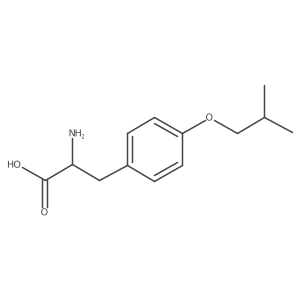 O-(2-Methylpropyl)-D-tyrosine结构式