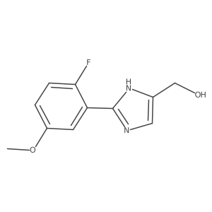 2-(2-Fluoro-5-methoxyphenyl)imidazole-5-methanol结构式