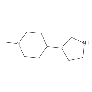 1-Methyl-4-(pyrrolidin-3-yl)piperidine Structure