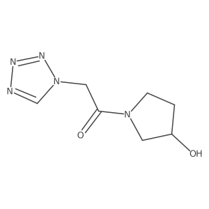 1-(3-hydroxypyrrolidin-1-yl)-2-(1H-1,2,3,4-tetrazol-1-yl)ethan-1-one Structure