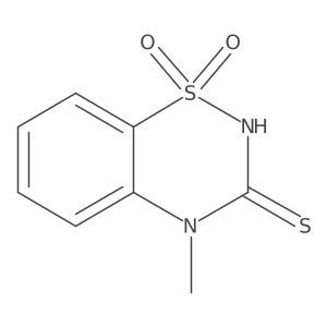 4-methyl-3-sulfanylidene-3,4-dihydro-2H-1lambda6,2,4-benzothiadiazine-1,1-dione结构式