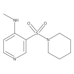 N-Methyl-3-(piperidin-1-ylsulfonyl)pyridin-4-amine结构式