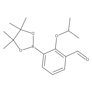 2-Isopropoxy-3-(4,4,5,5-tetramethyl-1,3,2-dioxaborolan-2-yl)benzaldehyde结构式