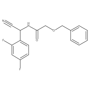 2-(benzyloxy)-N-[cyano(2,4-difluorophenyl)methyl]acetamide结构式