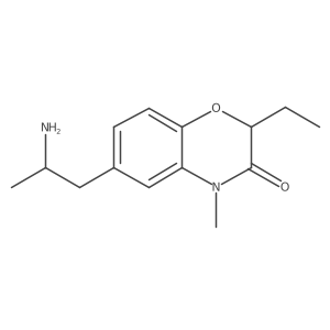 2H-1,4-Benzoxazin-3(4H)-one, 6-(2-aminopropyl)-2-ethyl-4-methyl- Structure